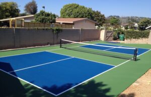 Pickleball Court on Asphalt